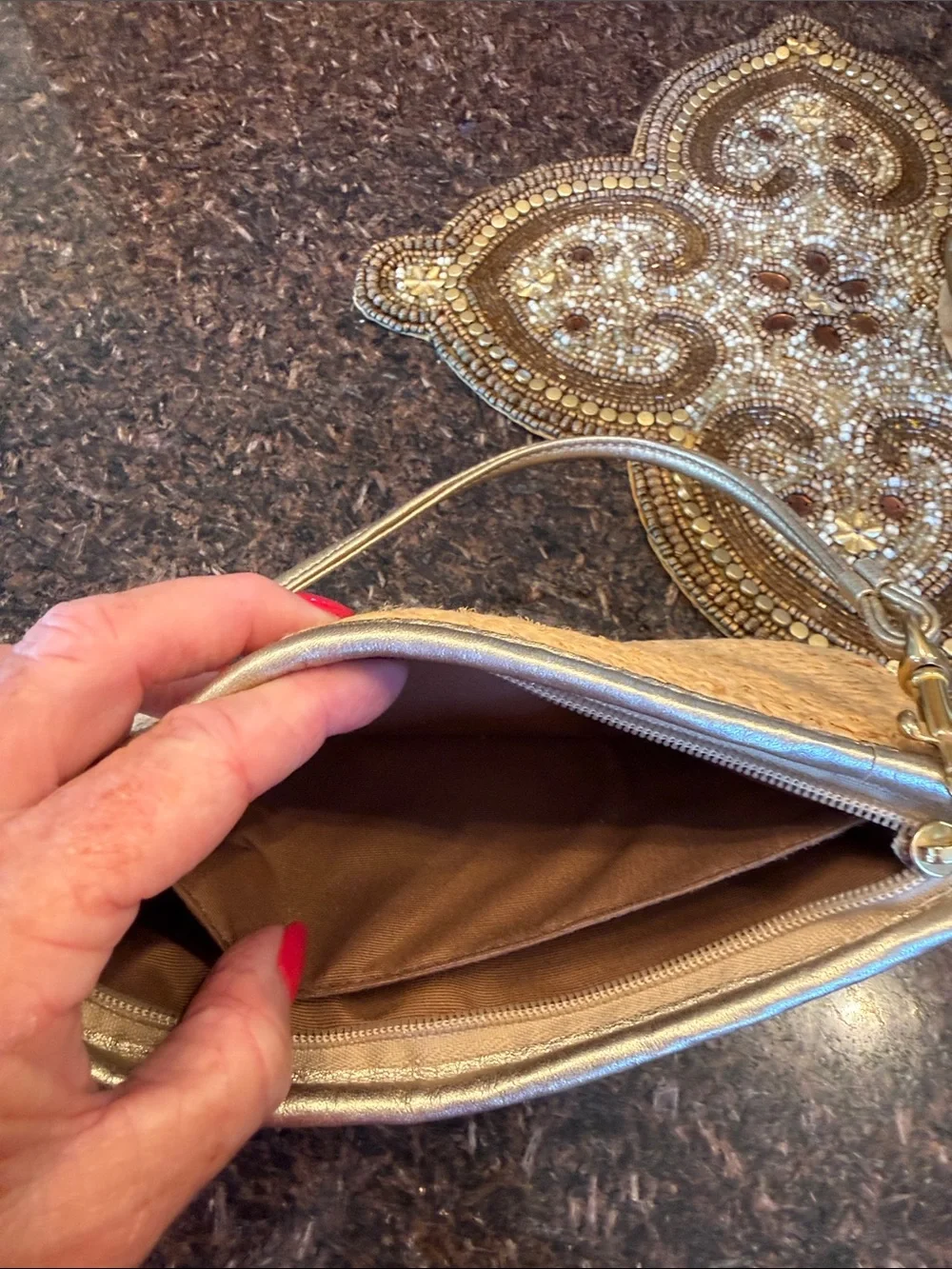 Coach compact wristlet
